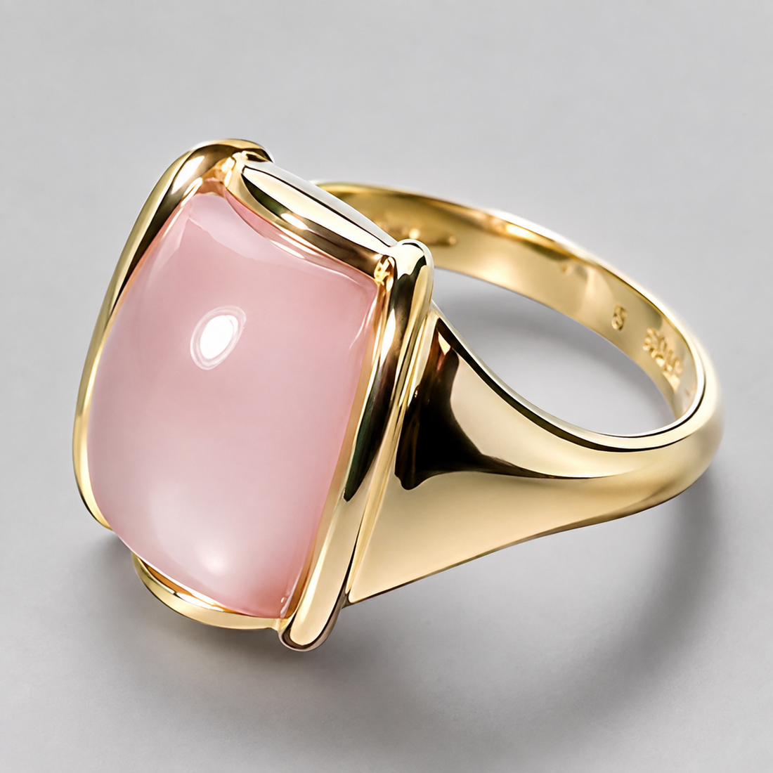 Sophia – Bague quadrada vintage em ouro rose