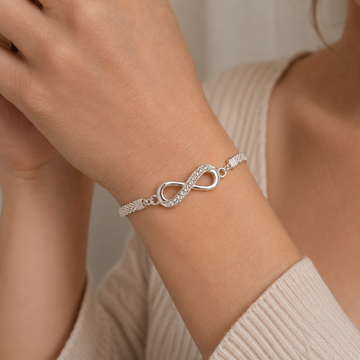 Naya – Pulseira feminina com delicado símbolo do infinito