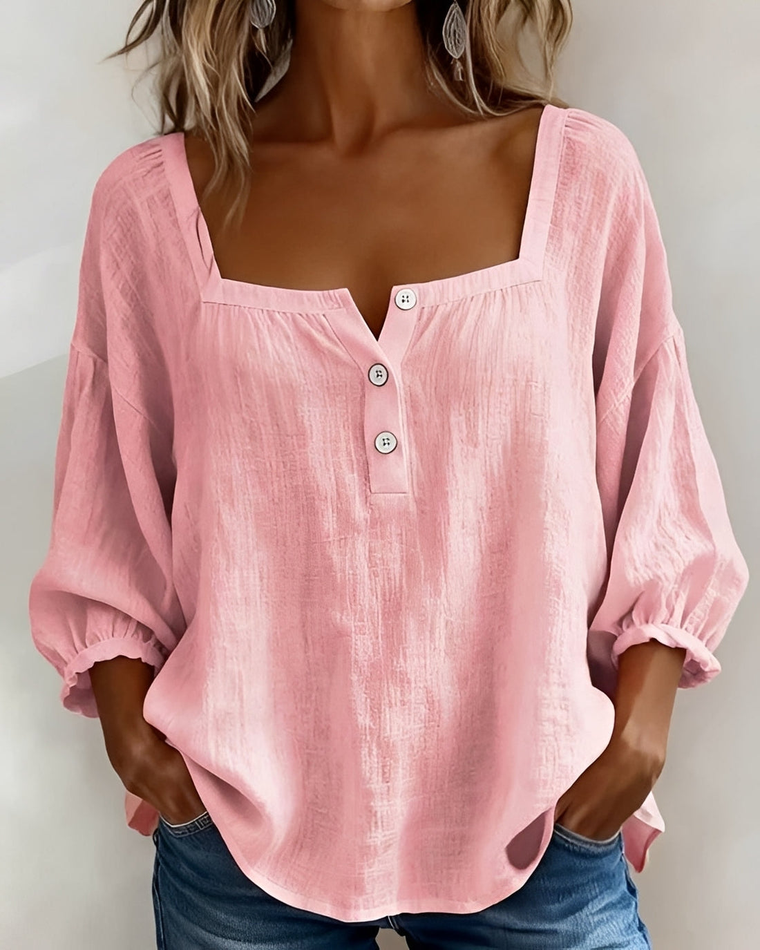 Corey - Blusa Casual de Manga Longa