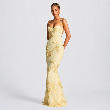 Norma - Vestido Maxi Floral Elegante
