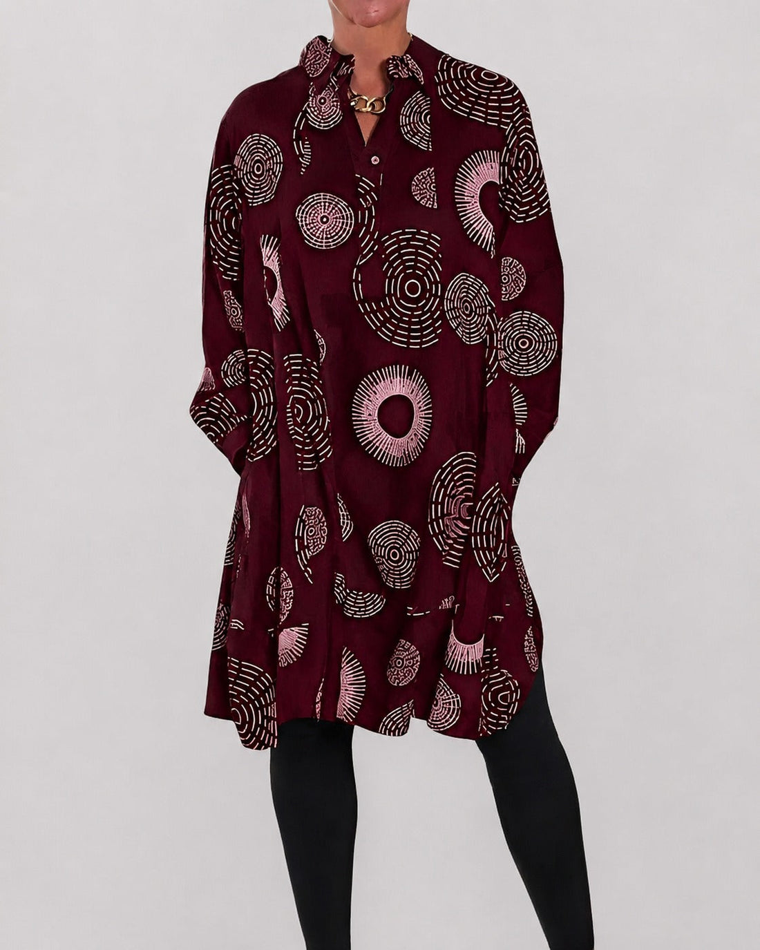 Lacie - Vestido Solto com Lapela