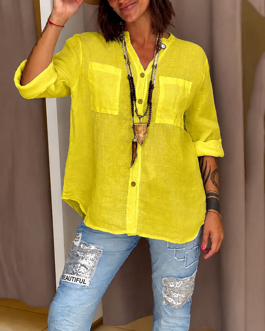 Farrah - Camisa Casual Solta