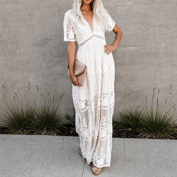 Alison - Vestido Maxi de Chiffon Estiloso