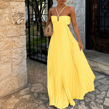 Inaya - Vestido Elegante Maxi com Alça