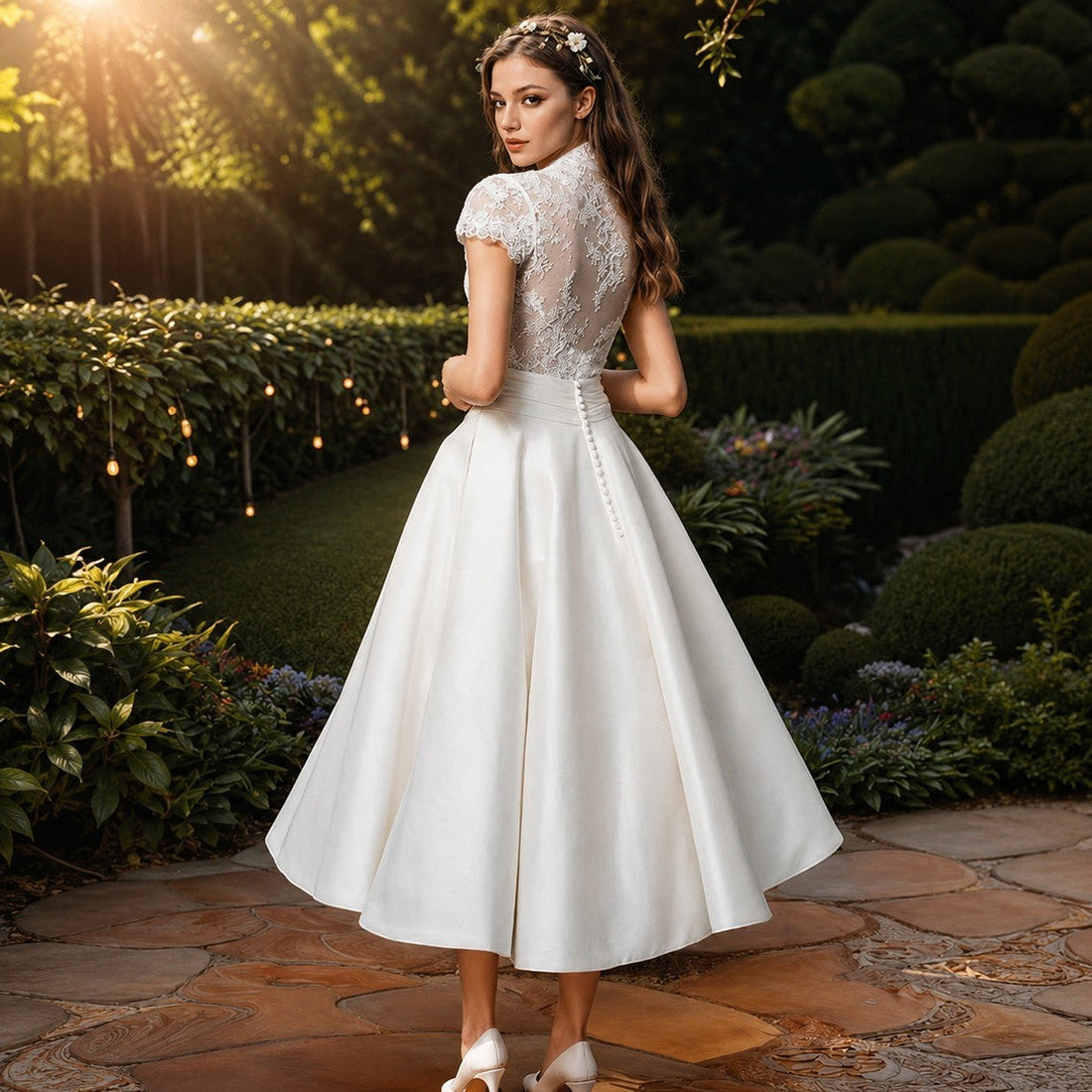 Kieran - Vestido Midi Atemporal em Linha A