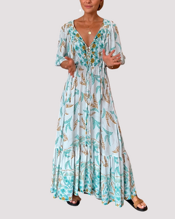Ashley - Vestido Maxi Floral Solto