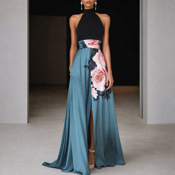 Annie - Vestido Maxi Floral Sem Mangas