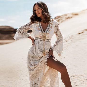 Betty - Vestido Maxi Boho Flutuante Estiloso