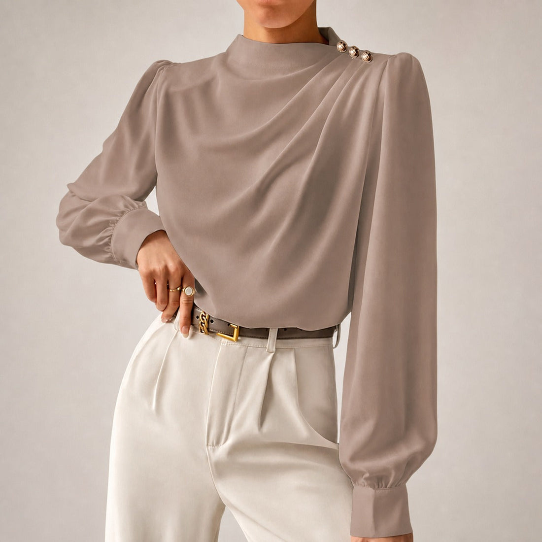 Susan - Blusa Elegante de Caimento Solto