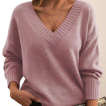 Mollie - Suéter feminino leve e folgado
