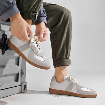 Gino - Tênis masculino casual com sola macia e grossa
