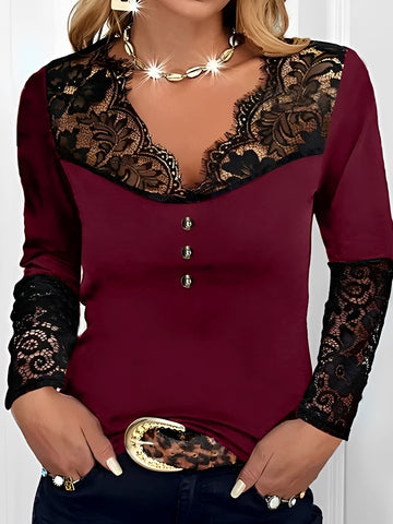 Rachael - Blusa Estilosa de Manga Longa