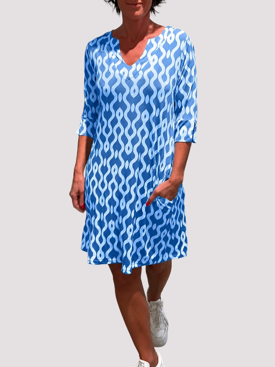 Jazmin - Vestido Midi Solto com Babados