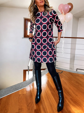 Daniela - Vestido Estiloso de Meia Manga