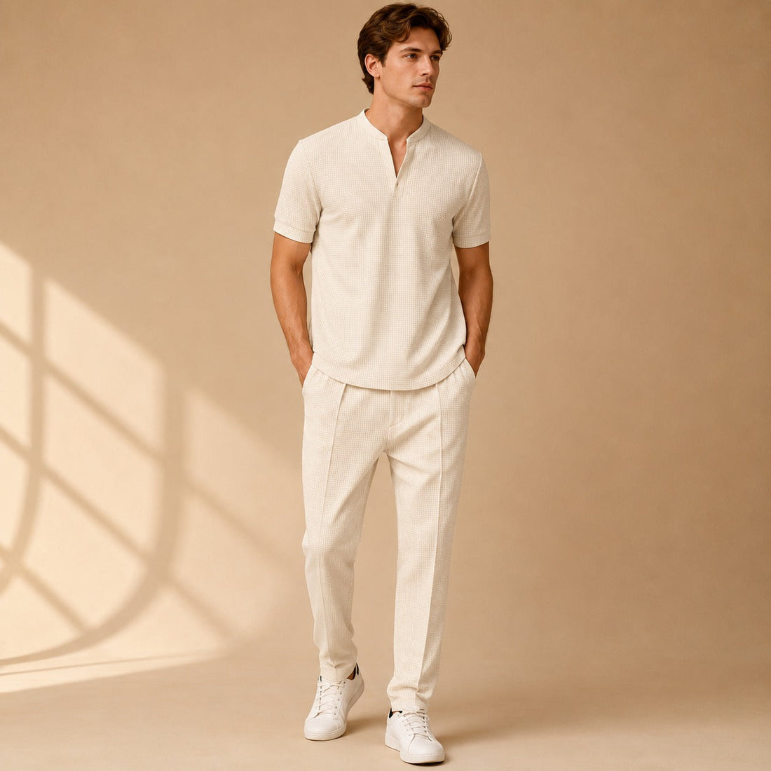 Howard - Conjunto Minimalista de Waffle 2 Peças