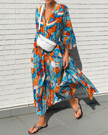 Maizie - Vestido Floral com Babados