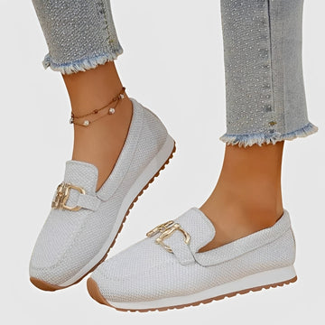 Elle - Mocassins Casuais com Fivela
