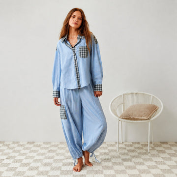 Elena - Pijama casual de duas peças