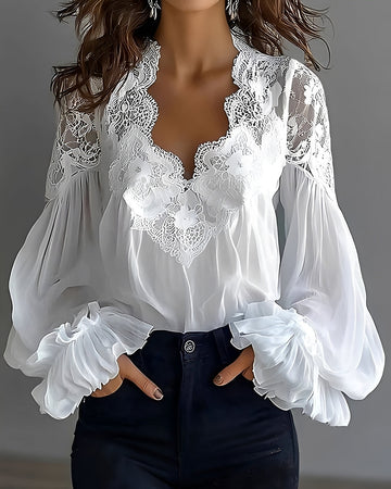 Kim - Blusa Estilosa com Decote em V