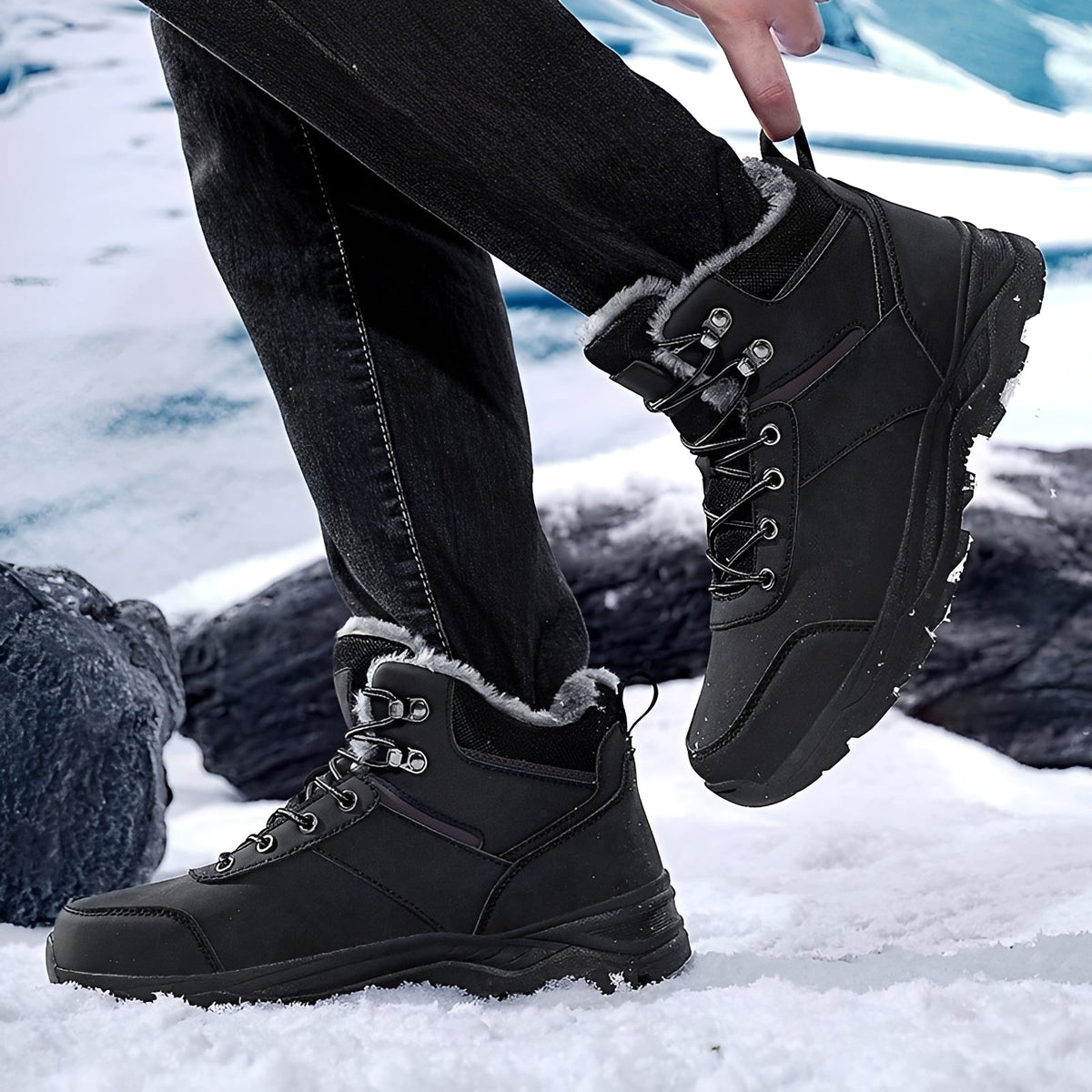 Franklin - Botas de Inverno Masculinas para Fora, Quente