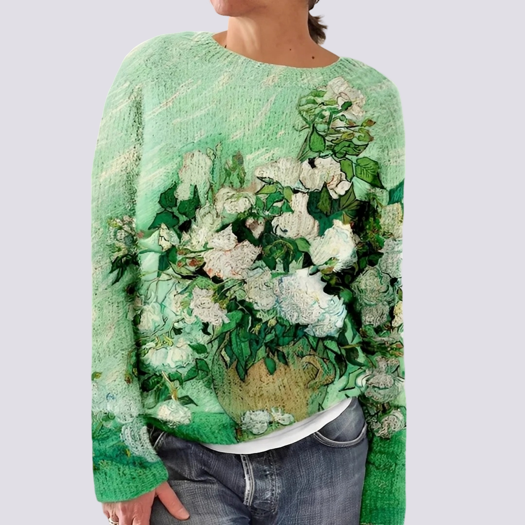 Liliane - Suéter de lã feminino para o inverno