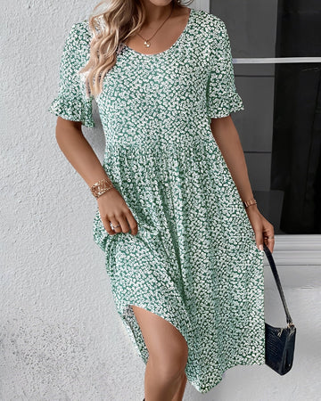Michaela - Vestido Midi com Estampa Floral