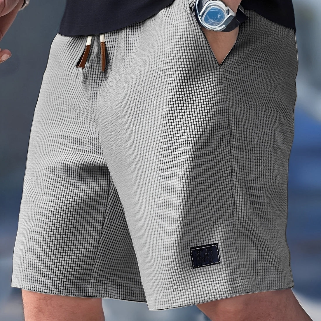 Justin - Shorts Casuais de Waffle