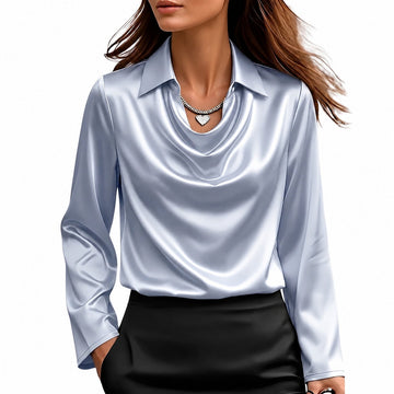 Dionne - Blusa elegante de manga comprida para mulheres