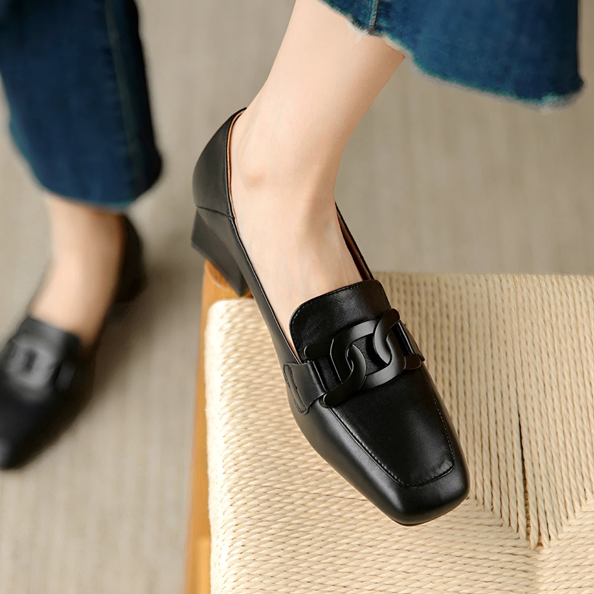 Maisha - Mocassins Elegantes com Salto