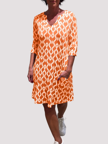 Jazmin - Vestido Midi Solto com Babados