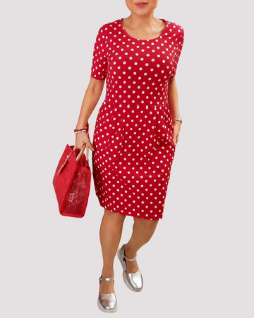 Carolyn - Vestido Casual de Bolinhas