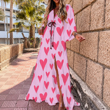 Janice - Vestido Maxi Colorido Estiloso