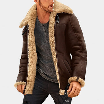 Jeffrey - Jaqueta masculina elegante com forro quente