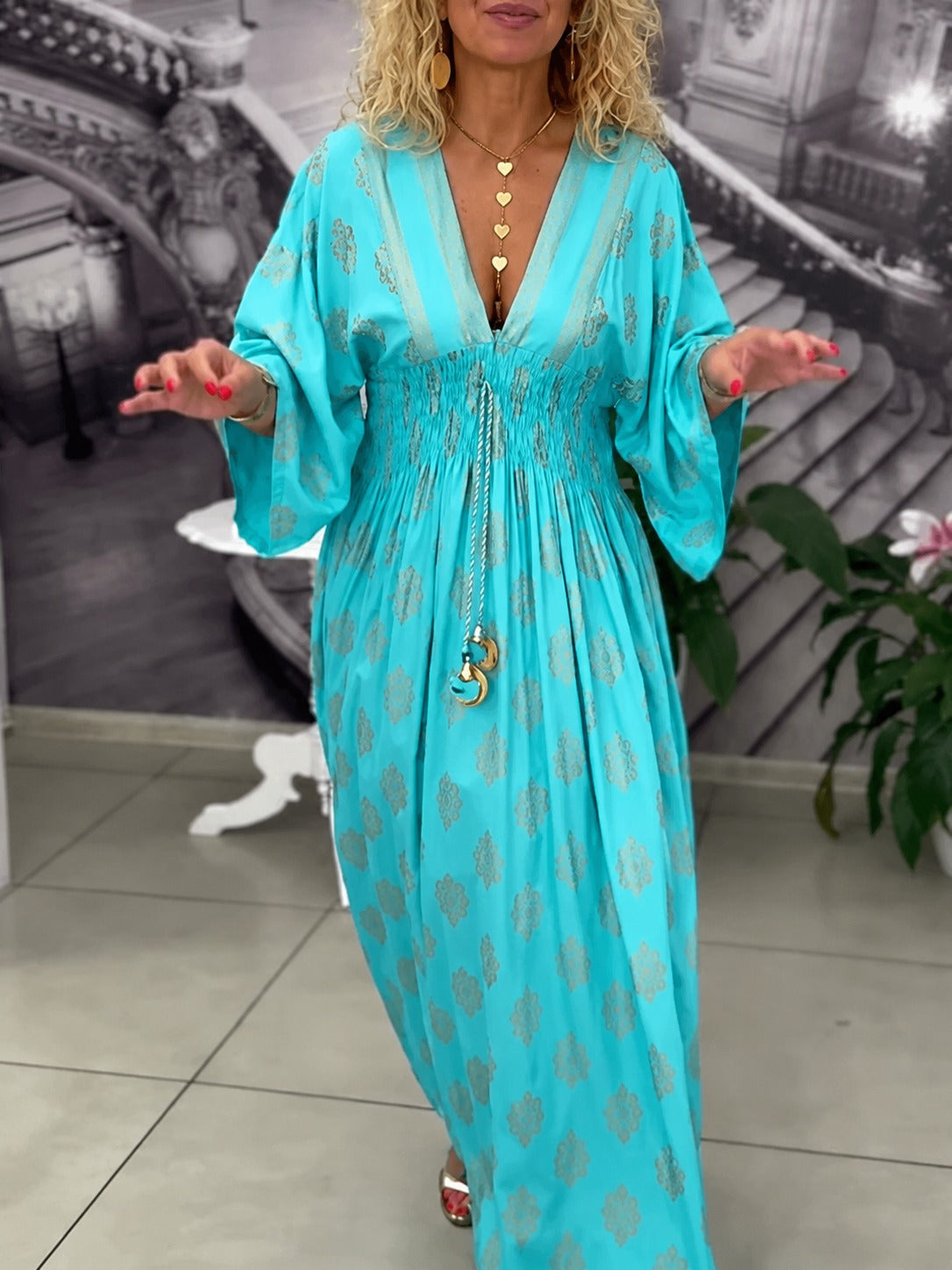 Leonie - Vestido Maxi Solto e Estiloso