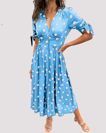 Nicole - Vestido de Bolinhas Estiloso