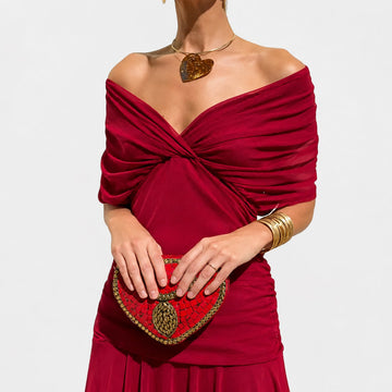 Bernice - Vestido Maxi Elegante com Franzidos