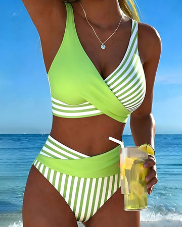 Angelica - Biquíni Listrado Estiloso