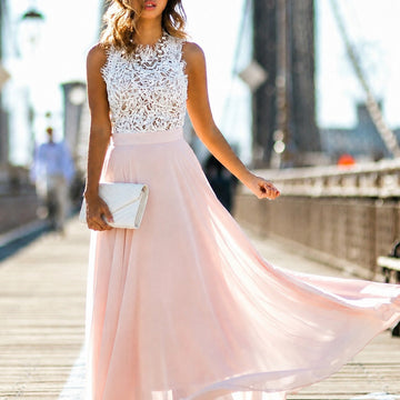 Reegan - Vestido Longo sem Mangas