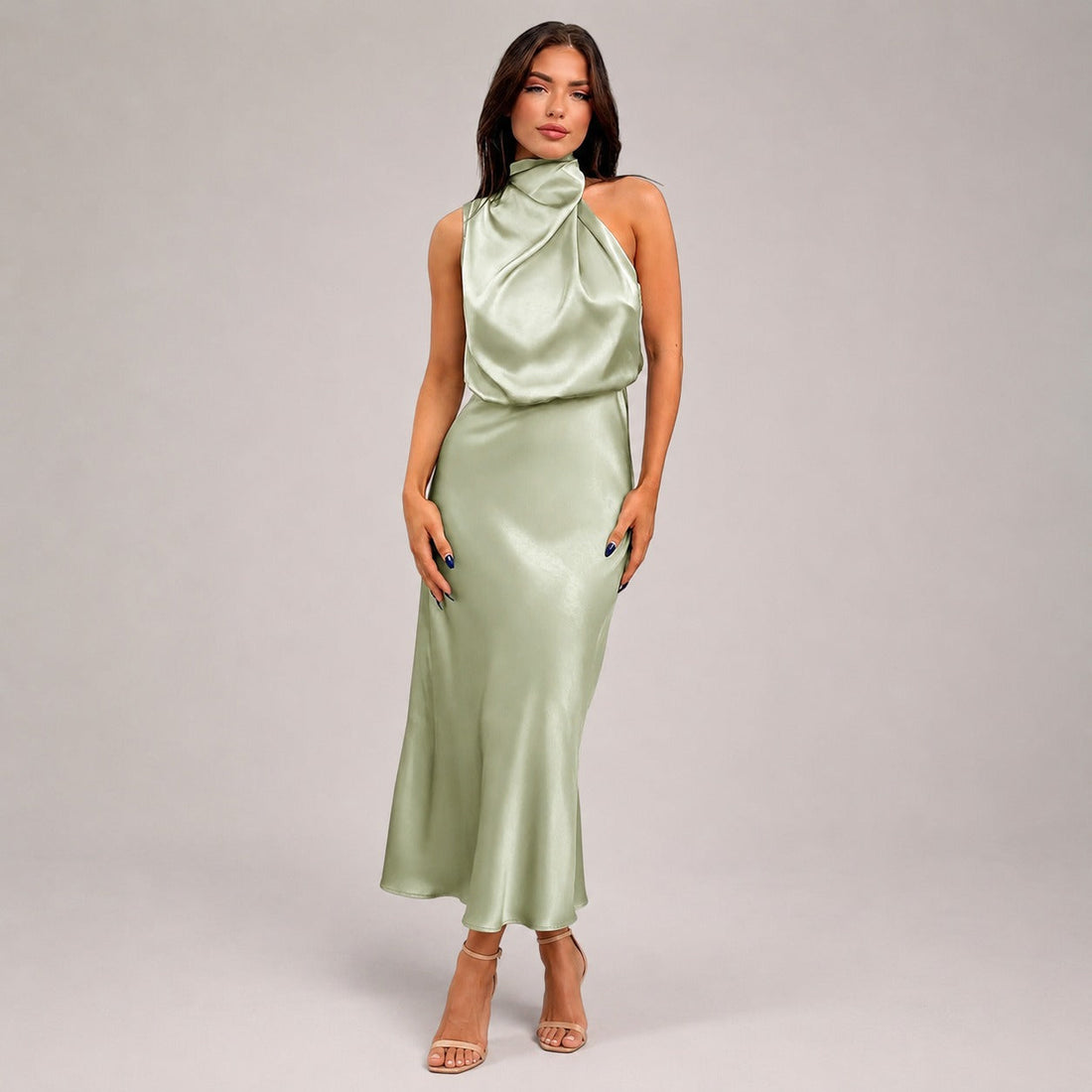 Lillie - Vestido Elegante com Decote Halter