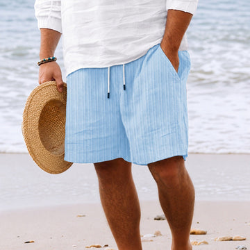Simone - Shorts de Praia Listrados Casuais