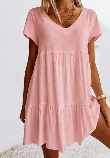 Cordelia - Mini Vestido Casual Solto