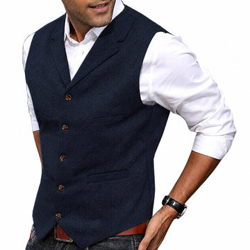 Jonas - Colete clássico, formal, tradicional