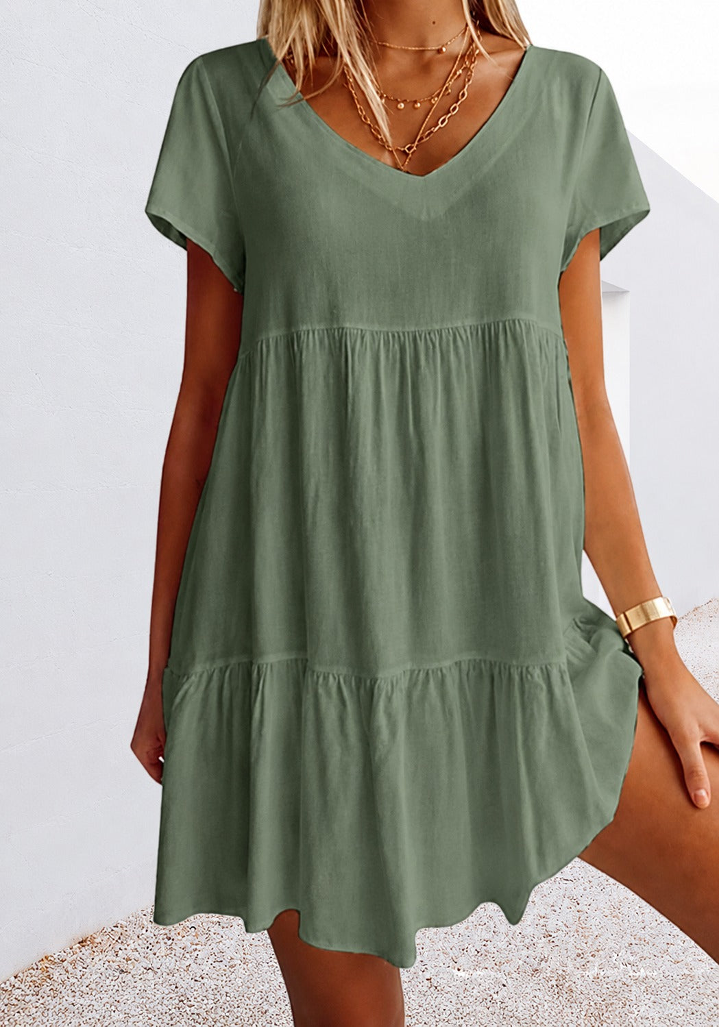 Cordelia - Mini Vestido Casual Solto