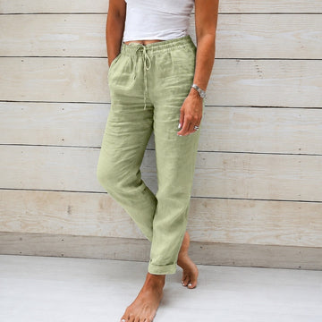 Stacy - Calça feminina casual de tecido leve