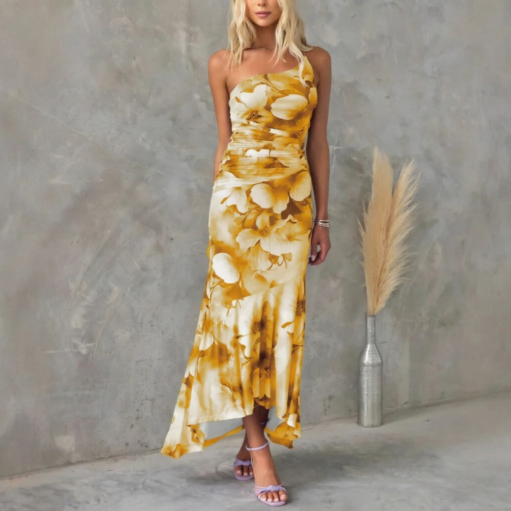 Tiffany - Vestido Midi com Estampa Floral