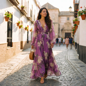 Leanne - Vestido Maxi Floral e Solto