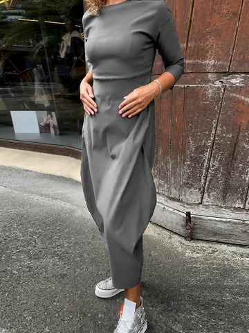 Elsie - Vestido Casual de Manga Longa