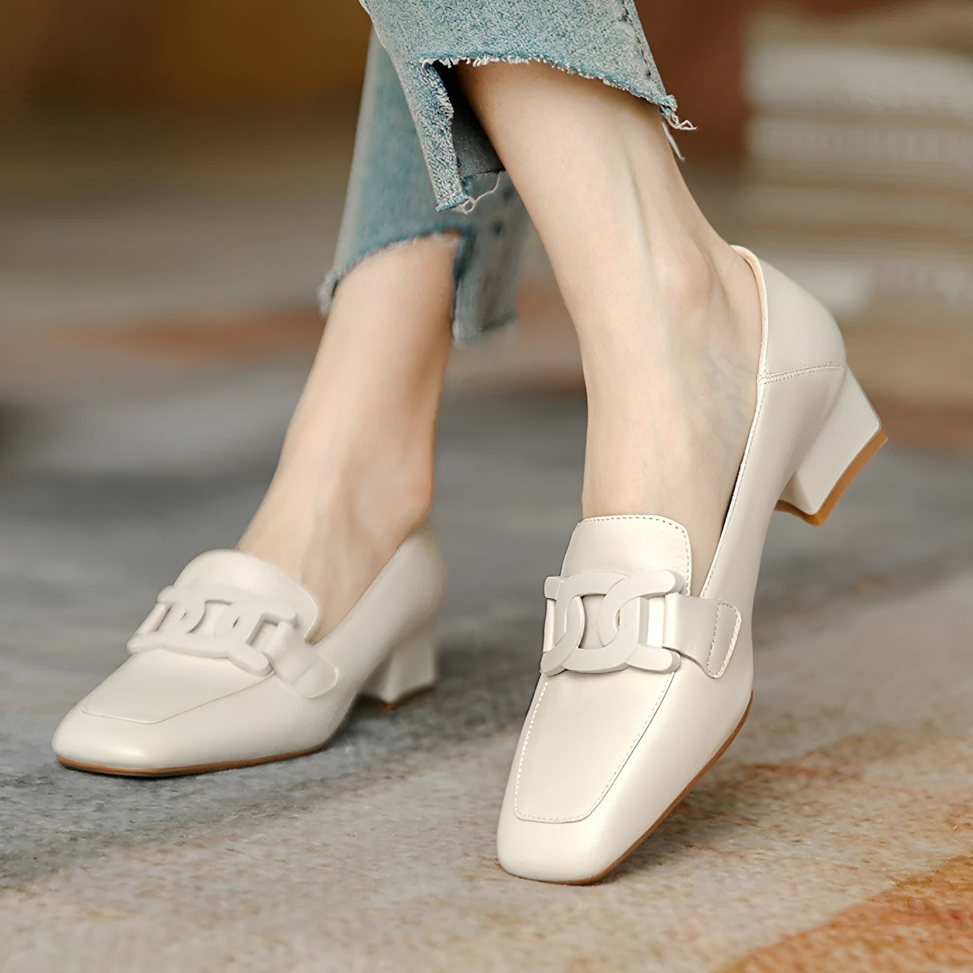 Maisha - Mocassins Elegantes com Salto
