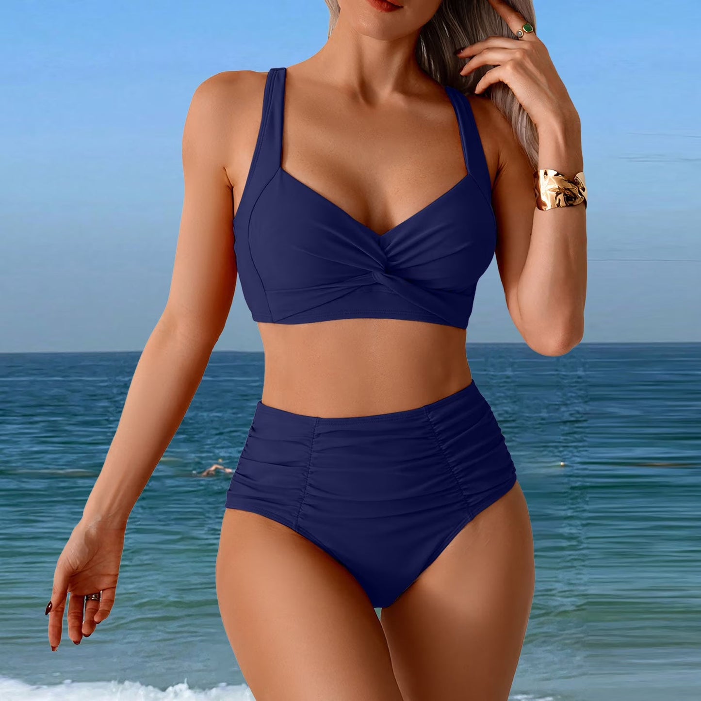 Anjie - Schicke Badeanzüge mit hohem Bund für Frauen
