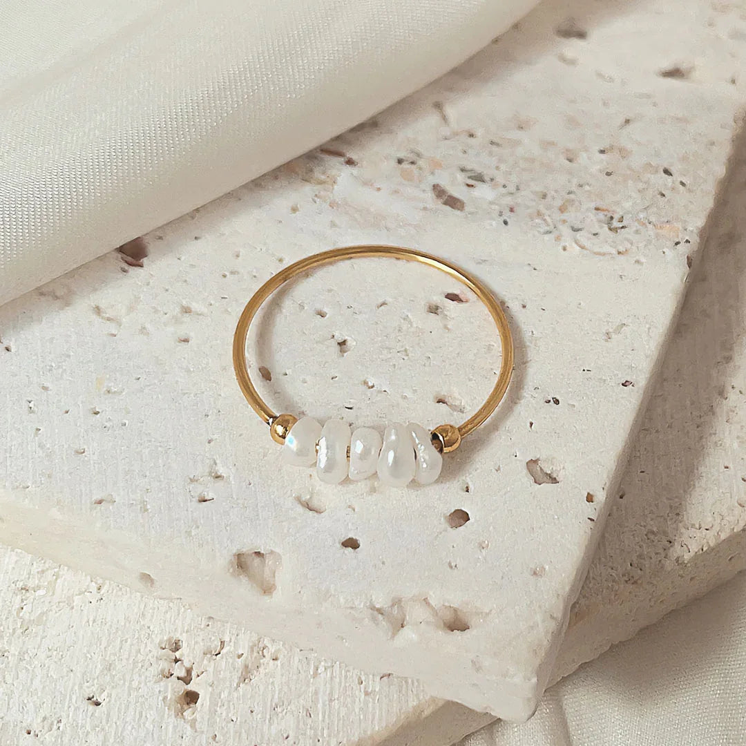 Miori – Bague em pérola natural em ouro